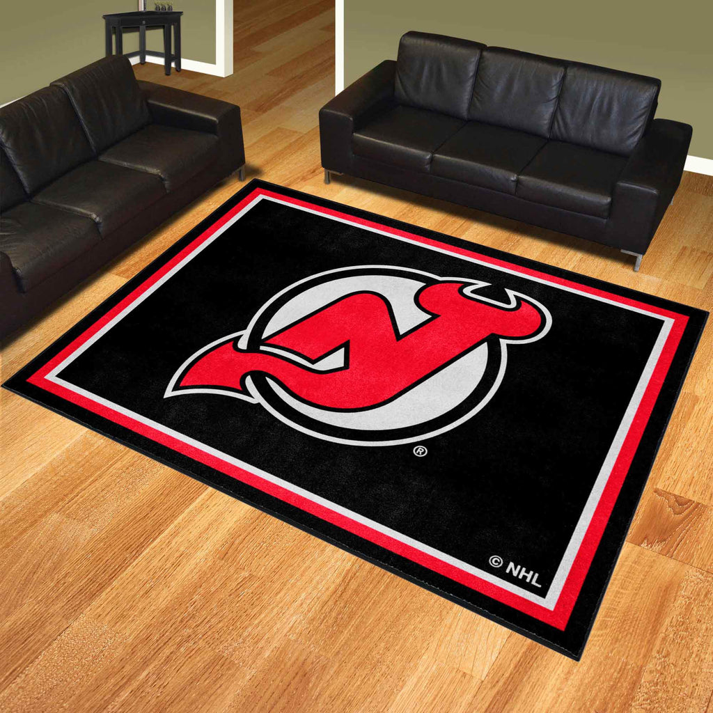 New Jersey Devils 8ft. x 10 ft. Plush Area Rug