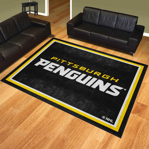 Pittsburgh Penguins 8ft. x 10 ft. Plush Area Rug