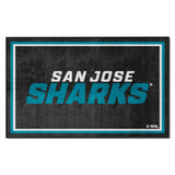 San Jose Sharks 4ft. x 6ft. Plush Area Rug