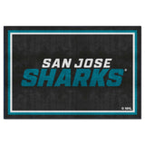 San Jose Sharks 5ft. x 8 ft. Plush Area Rug