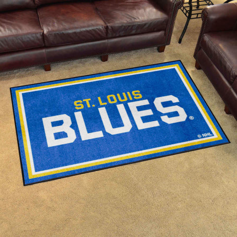 St. Louis Blues 4ft. x 6ft. Plush Area Rug