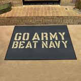 House Divided - Army West Point / Naval Academy Rug 34 in. x 42.5 in.