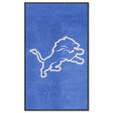 Detroit Lions 3X5 High-Traffic Mat with Durable Rubber Backing