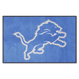 Detroit Lions 4X6 High-Traffic Mat with Durable Rubber Backing