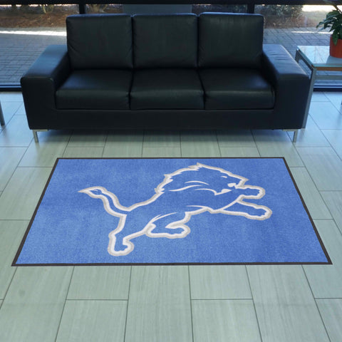 Detroit Lions 4X6 High-Traffic Mat with Durable Rubber Backing