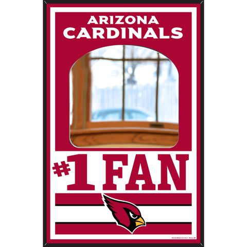 Arizona Cardinals Sign Wood 11x17 Mirror
