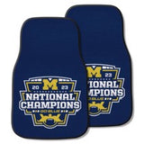 Michigan 2023-24 National Champions 2-pc Carpet Car Mat Set