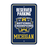 Michigan 2023-24 National Champions Parking Sign