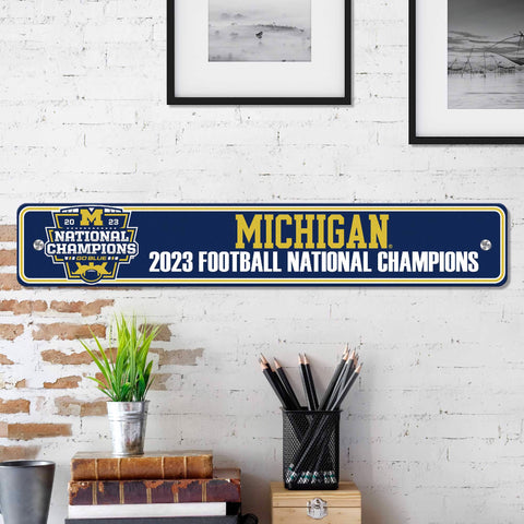 Michigan 2023-24 National Champions Street Sign