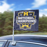Michigan 2023-24 National Champions Car Flag