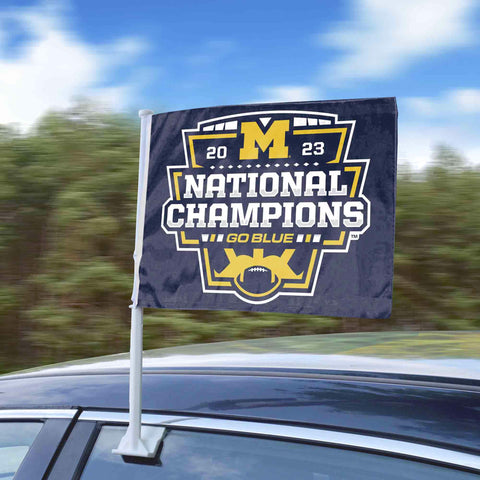 Michigan 2023-24 National Champions Car Flag