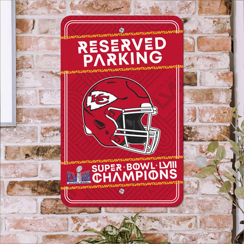 Kansas City Chiefs Super Bowl LVIII Parking Sign