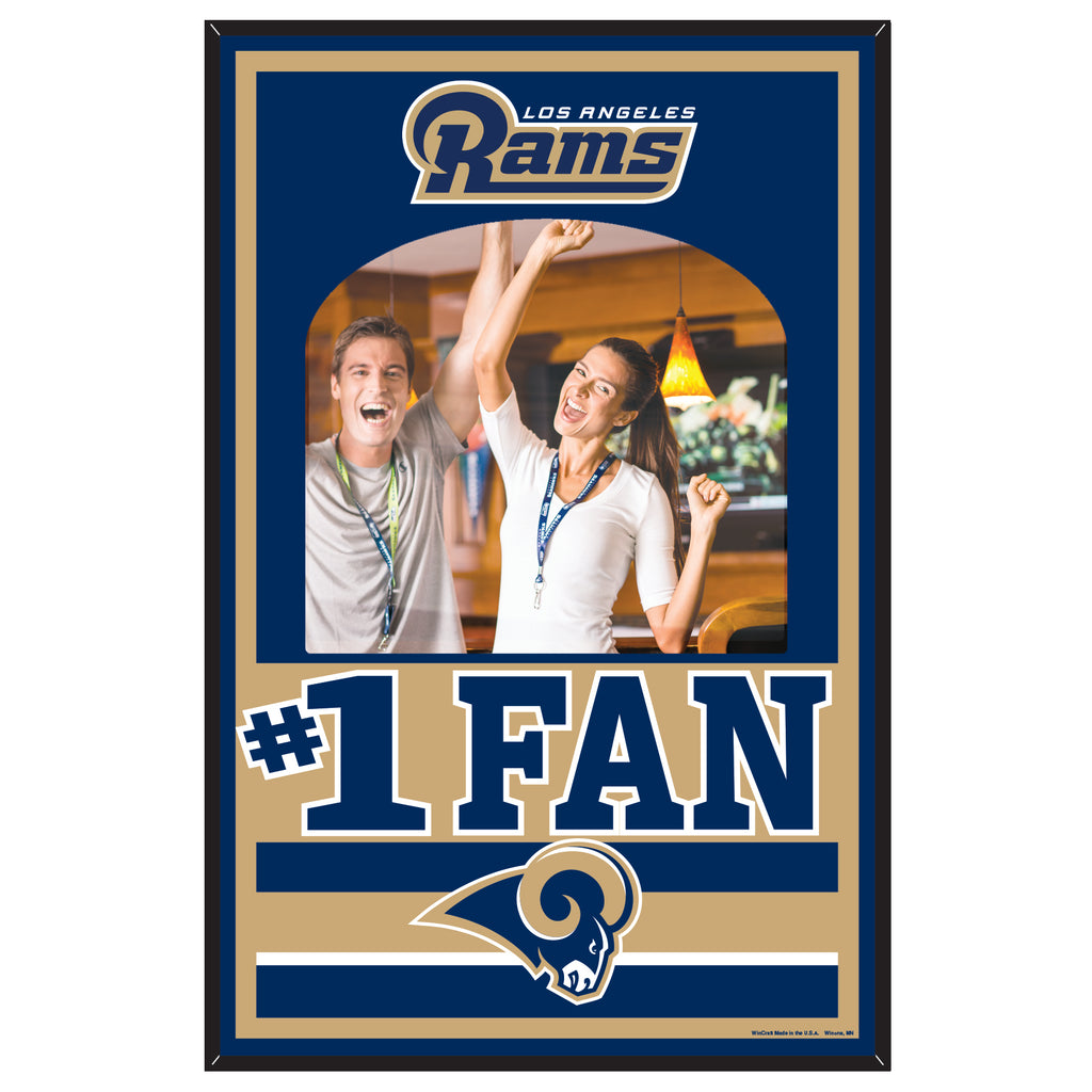Los Angeles Rams Sign Wood 11x17 Mirror