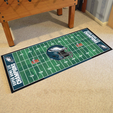 2024-25 Super Bowl LIX Champions - Eagles Football Field Runner