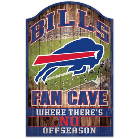 Buffalo Bills Sign 11x17 Wood Fan Cave Design