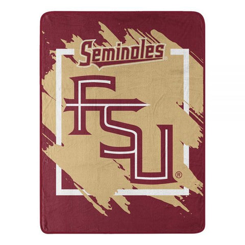 Florida State Seminoles Blanket 46x60 Micro Raschel Dimensional Design Rolled