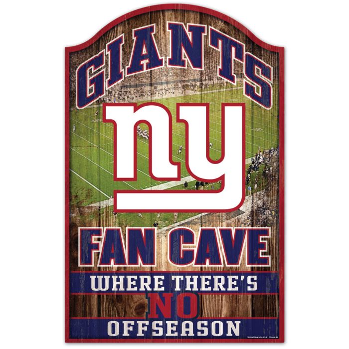 New York Giants Sign 11x17 Wood Fan Cave Design