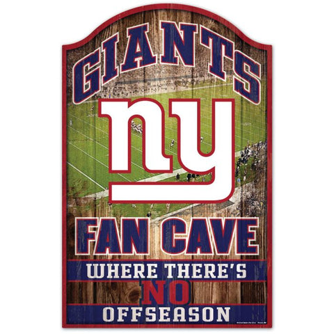 New York Giants Sign 11x17 Wood Fan Cave Design