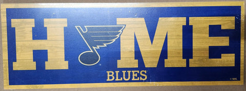 St. Louis Blues Sign 6x17 Wood Home