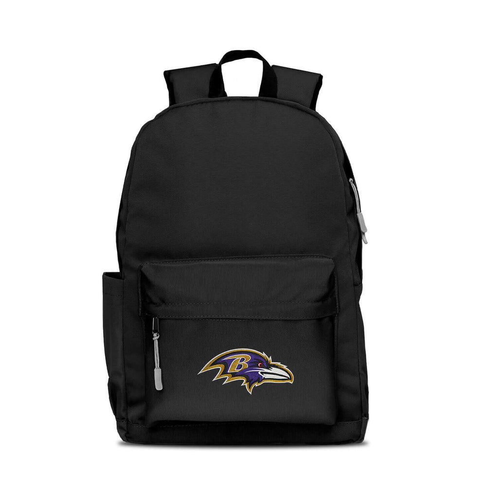 Baltimore Ravens Backpack Campus Laptop Black with Gray