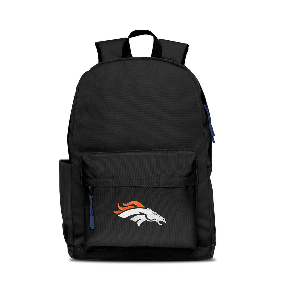 Denver Broncos Backpack Campus Laptop Black with Navy