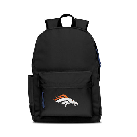 Denver Broncos Backpack Campus Laptop Black with Navy