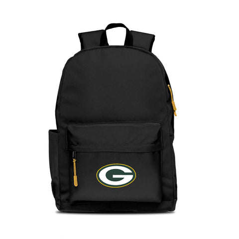 Green Bay Packers Backpack Campus Laptop Black with Yellow
