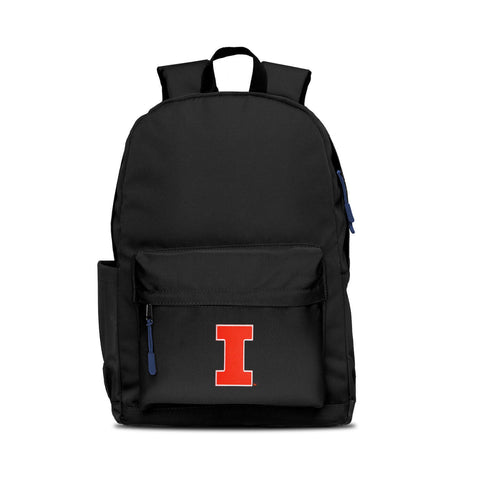 Illinois Fighting Illini Backpack Campus Laptop Black With Navy