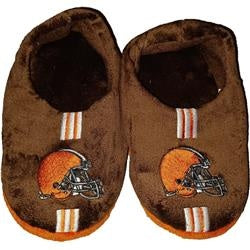 Cleveland Browns Slipper - Youth 4-7 Size 11-12 Stripe - (1 Pair) - L