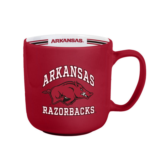 Arkansas Razorbacks Coffee Mug 15oz Stripe Design