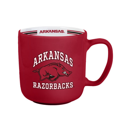Arkansas Razorbacks Coffee Mug 15oz Stripe Design