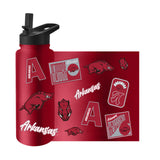 Arkansas Razorbacks Quencher Bottle 34oz Stainless Steel Dreamweave