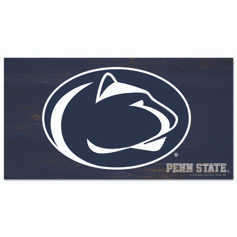 Penn State Nittany Lioins Sign Wood 9x17