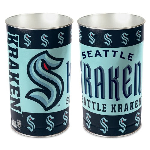 Seattle Kraken Wastebasket 15 Inch - Periodic Restock
