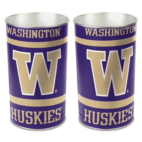 Washington Huskies Wastebasket 15 Inch Special Order