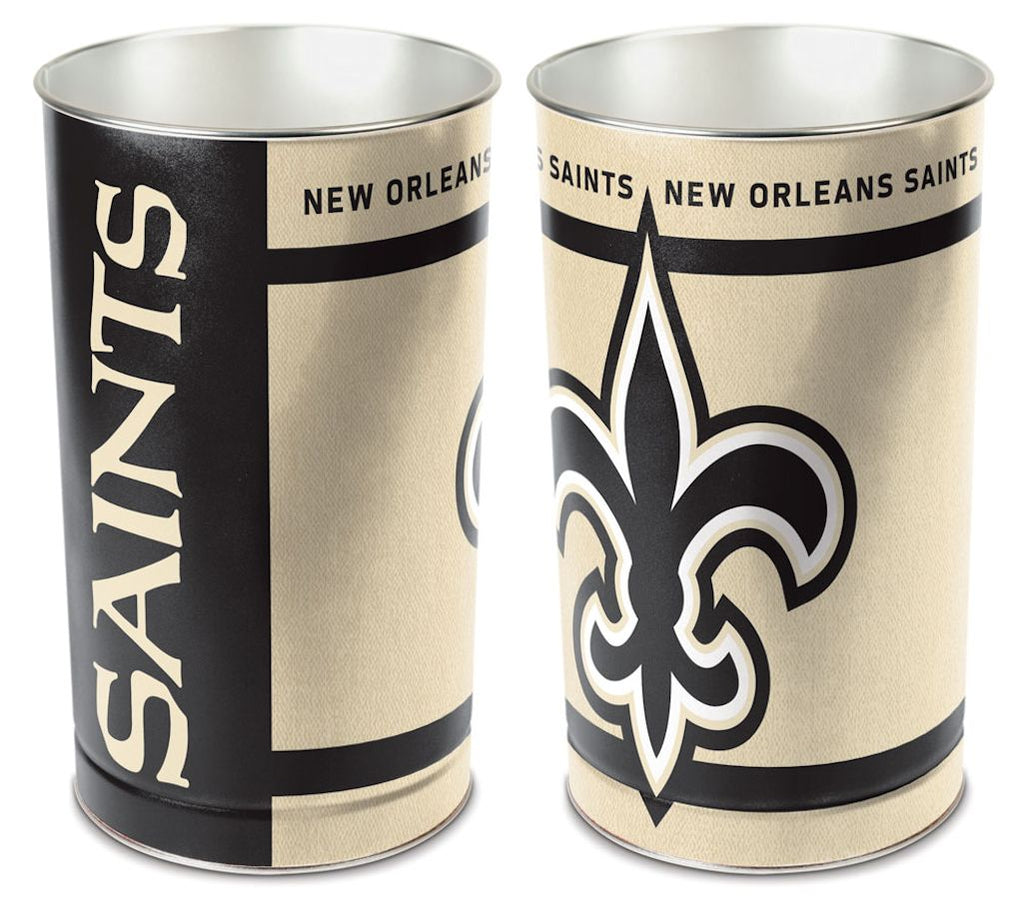 New Orleans Saints Wastebasket 15 Inch - Periodic Restock