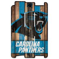 Carolina Panthers Sign 11x17 Wood Fence Style