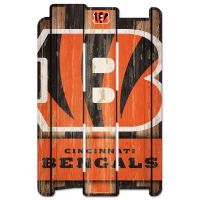 Cincinnati Bengals Sign 11x17 Wood Fence Style