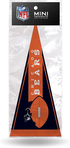 Chicago Bears Pennant Set Mini 8 Piece Retro Design - Special Order