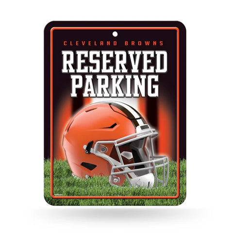 Cleveland Browns Sign Metal Parking