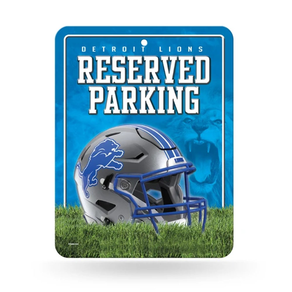 Detroit Lions Sign Metal Parking