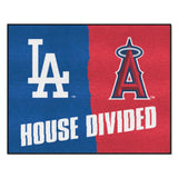 MLB House Divided Mat - Dodgers / Angels