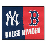 MLB House Divided Mat - Yankees / Red Sox