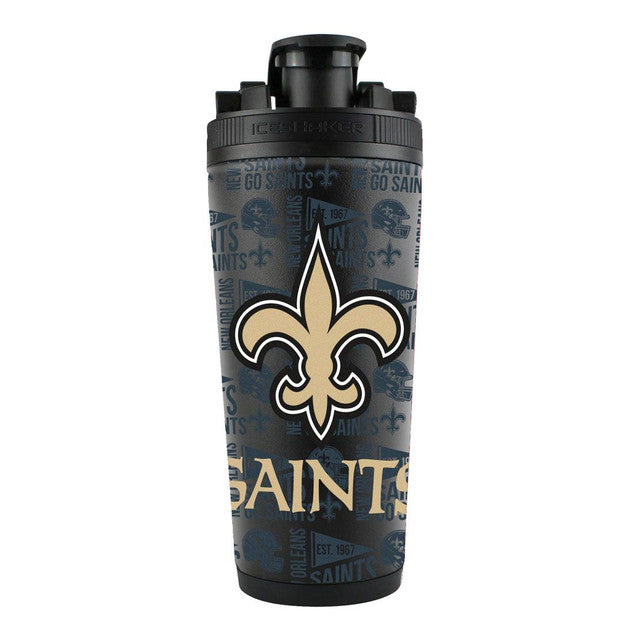 New Orleans Saints Ice Shaker 26oz Stainless Steel - Special Order