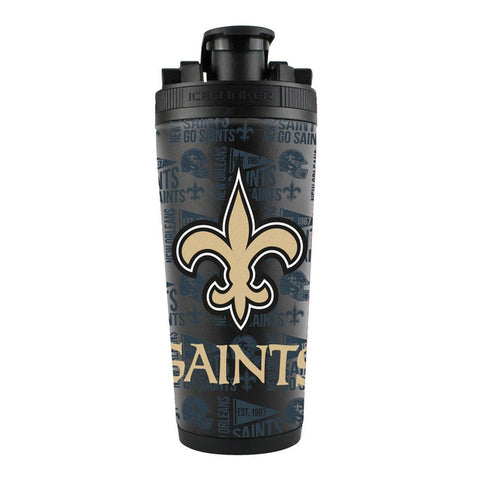 New Orleans Saints Ice Shaker 26oz Stainless Steel - Special Order