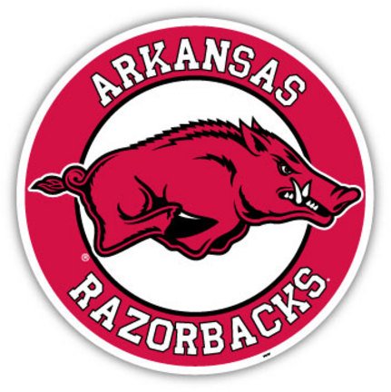Arkansas Razorbacks Magnet Car Style 12 Inch