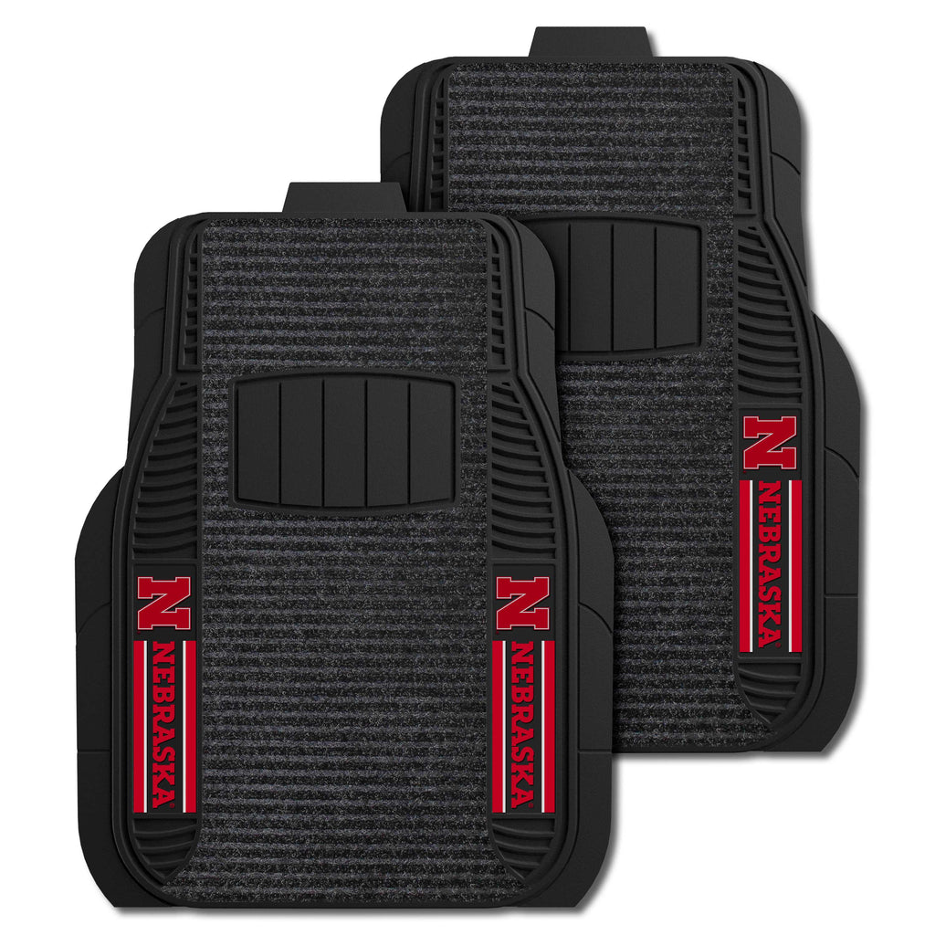 University of Nebraska 2-pc Deluxe Car Mat Set