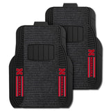 University of Nebraska 2-pc Deluxe Car Mat Set