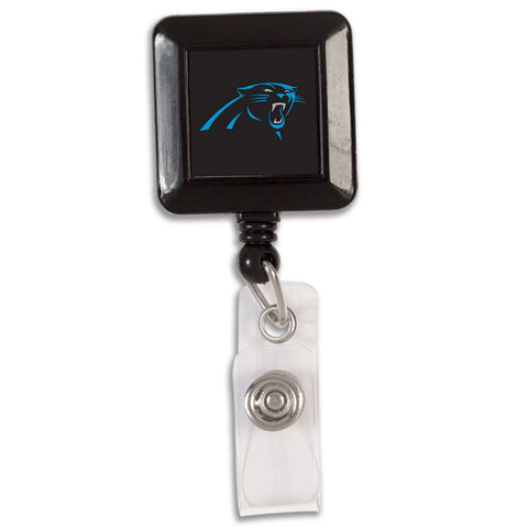 Carolina Panthers Badge Holder Retractable Square