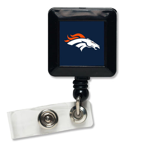 Denver Broncos Badge Holder Retractable Square